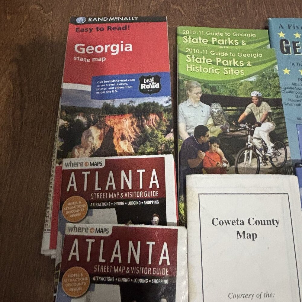 Georgia Atlanta Coweta County Newnan Road Maps Lot of 11 - Picture 6 of 9